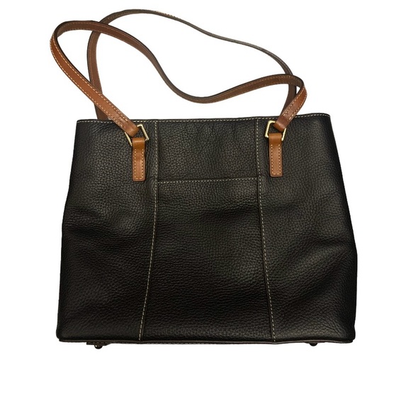 Dooney & Bourke Black Pebbled Leather Lexington Tote Bag - Picture 2 of 15